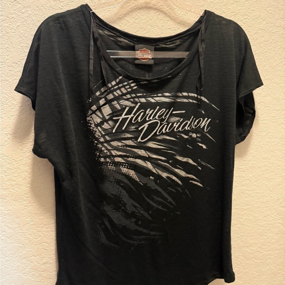 Harley-Davidson Women's Black Graphic Tee